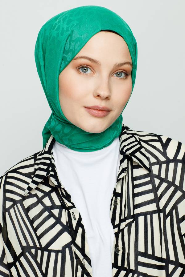 BENETTON YEŞİLİ BLOOM DESEN ŞAL - 2